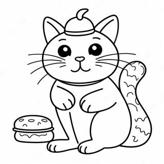 Relaxed Stoner Cat Coloring Page 124538 58694