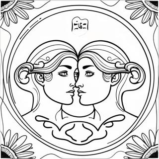 Gemini Coloring Pages