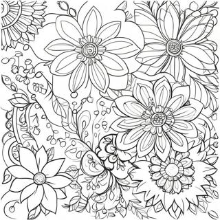 Floral Pattern Bracelet Coloring Page 124616 58754
