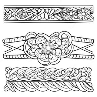 Friendship Bracelet Coloring Page | Coloring-Pages.com