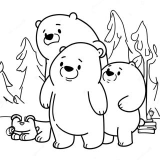 We Bare Bears Coloring Pages