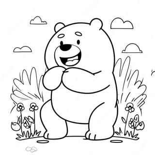 Charming We Bare Bears Coloring Page 124639-58767