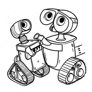 Wall E And Eve Coloring Page 124664-58785