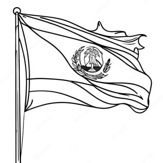 El Salvador Flag Coloring Page 124714-58822