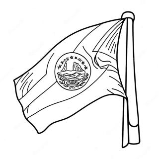 El Salvador Flag Coloring Page 124714-58824