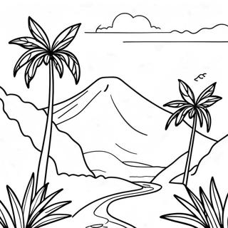 Colorful El Salvador Landscape Coloring Page 124715-58826