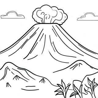El Salvador Volcanoes Coloring Page 124717-58834