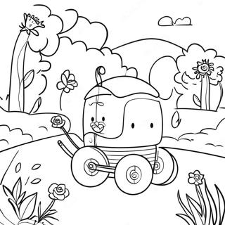 Garten Of Banban 4 Buggy Huggy Coloring Page 124792-58883