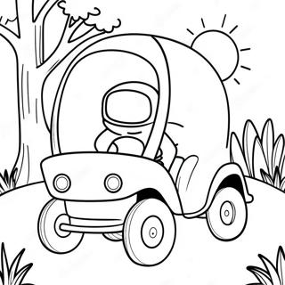 Garten Of Banban 4 Buggy Huggy Coloring Page 124792-58884