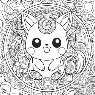 Intricate Pokemon Mandala Coloring Page 124820 58910