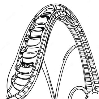 Fun Roller Coaster Loop Coloring Page 124900-58979