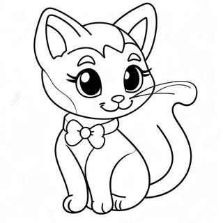 Cat Valentine Coloring Pages