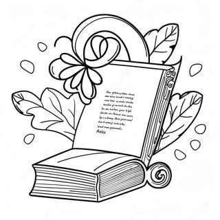 Poetry Coloring Page 124972-59022