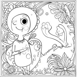 Whimsical Poetry Coloring Page 124973-59026