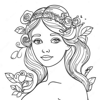 Dreamy Poetry Coloring Page 124976-59037