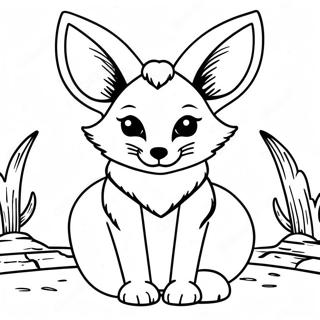 Fennec Fox Coloring Page 125023-59061