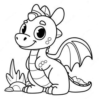 Cute Dragon Coloring Pages