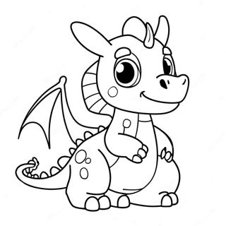 Cute Dragon Coloring Page 125101-59122