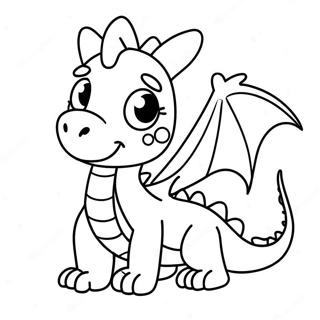 Cute Dragon Coloring Page 125101-59123