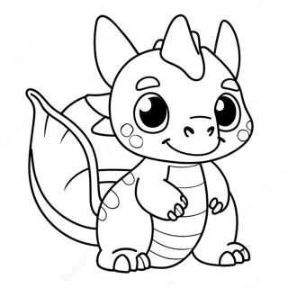 Cute Dragon Coloring Page 125101-59124