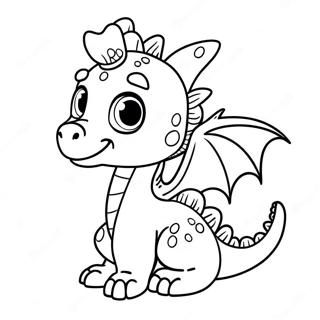 Adorable Baby Dragon Coloring Page 125102-59125