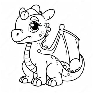 Adorable Baby Dragon Coloring Page 125102-59126