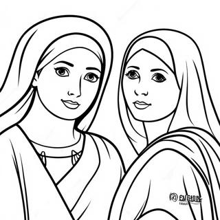 Ruth And Naomi Coloring Pages