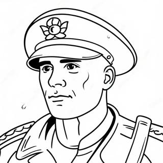 Brave Marine Soldier Coloring Page 125206-59205