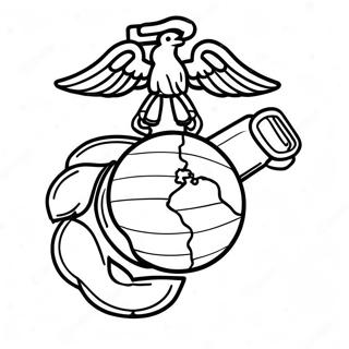 Marine Corps Emblem Coloring Page 125207-59209