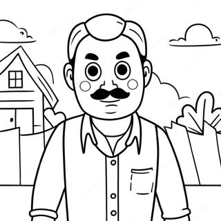 Hello Neighbor Coloring Page 125230-59222