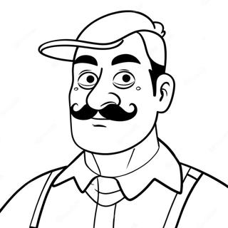 Hello Neighbor Coloring Page 125230-59223