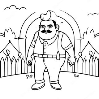 Hello Neighbor Coloring Page 125230-59224