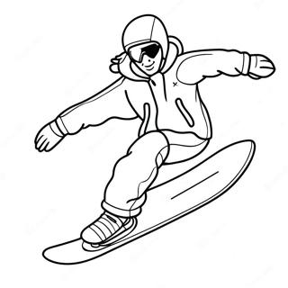 Snowboarding Coloring Page 125307-59282