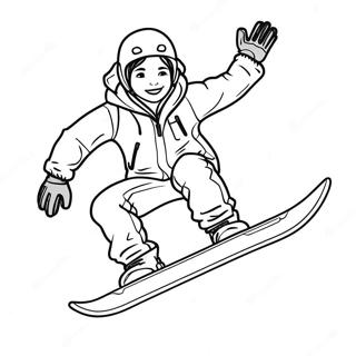 Snowboarding Coloring Page 125307-59283