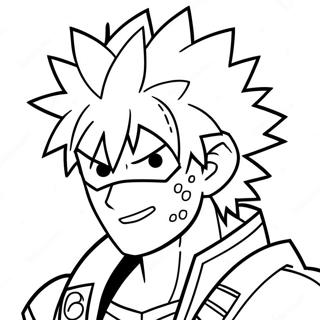 Bakugo Coloring Page 125333-59303