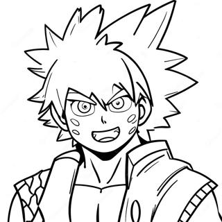 Bakugo Coloring Page 125333-59304