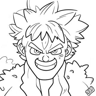 Explosive Bakugo Action Coloring Page 125334-59306