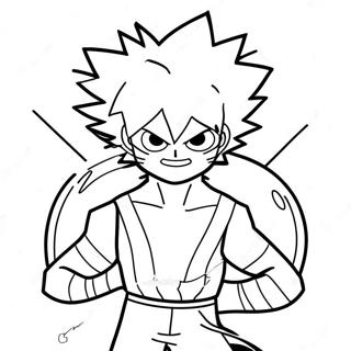 Bakugo In Hero Costume Coloring Page 125335 59309