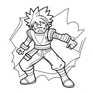 Bakugo In Hero Costume Coloring Page 125335 59310