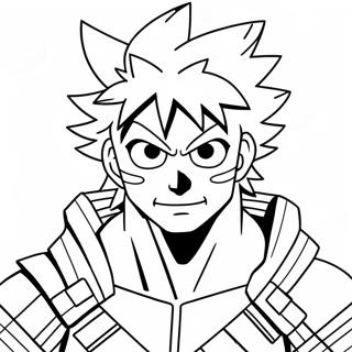 Bakugo In Hero Costume Coloring Page 125335 59311