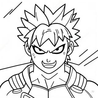Bakugo S Intense Battle Coloring Page 125337 59319