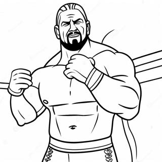 Wwe Superstars In Action Coloring Page 125360-59326