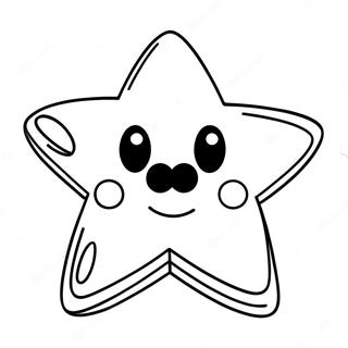 Shiny Mario Star Coloring Page 125412-59366