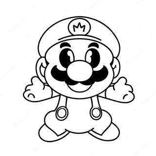 Happy Mario Star Coloring Page 125415-59379