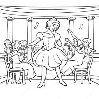 Exciting Musical Theater Scene Coloring Page 125439-59395