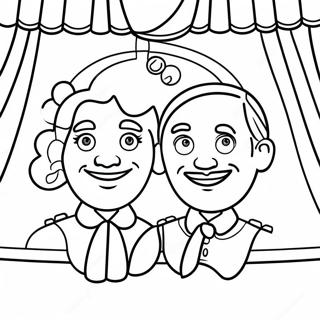 Charming Theater Actors Coloring Page 125440-59397