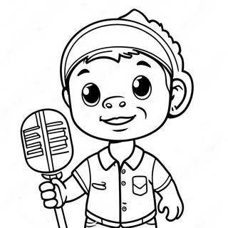 Lil Baby With Microphone Coloring Page 125513-59446