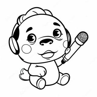 Lil Baby With Microphone Coloring Page 125513-59448