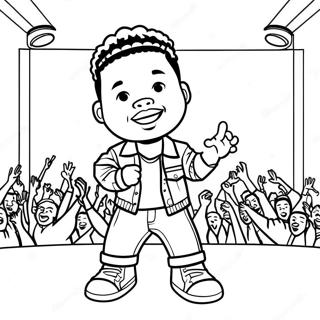 Lil Baby Performing On Stage Coloring Page 125514-59450