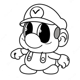 Cappy Mario Odyssey Coloring Pages